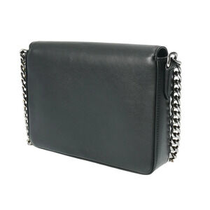 Prada Leather Shoulder Chain Bag Black